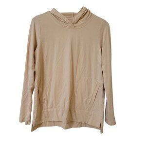 J.Jill Luxe Supima Hoodie XS Beige Casual Womens Pullover‎ Casual